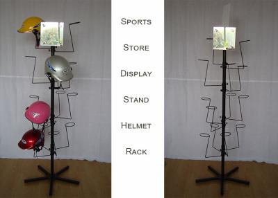 China Motor Helmet Metal Clothing Display Rack for sale