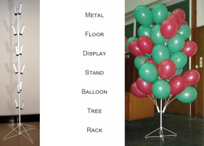 Chine Le plancher d'affichage en métal d'arbre de ballons se tient avec la base pliable de fil/8 supports d'affichage en métal de ballon de support de PairsTubular à vendre