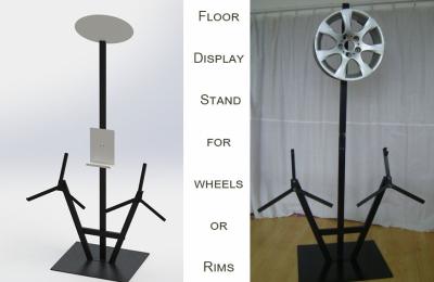 Chine Présentoir de roue d'alliage des supports d'affichage de pièces d'auto en métal de roue d'alliage de POP 3 à vendre