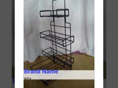 Metal Tea Box / Tea Bag Display Rack , Wire Display Shelf For Tea Pack