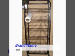 Multiple Shelves KD Structure Wire Rack Display / Light Duty Wire Retail Display Racks