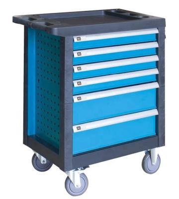 China Garage furniture 6 drawers us general tool cabinet tool trolley with tool kit for sale