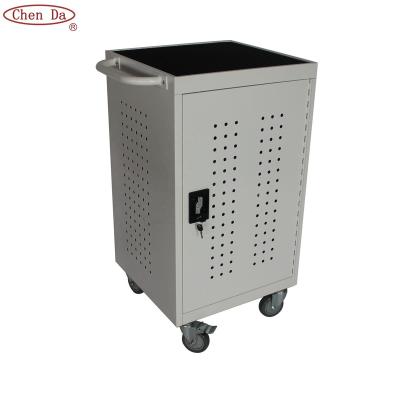 China filler & Storage Roller Steel Chromebook Cart Charging Cabinet with Door and Lock for sale