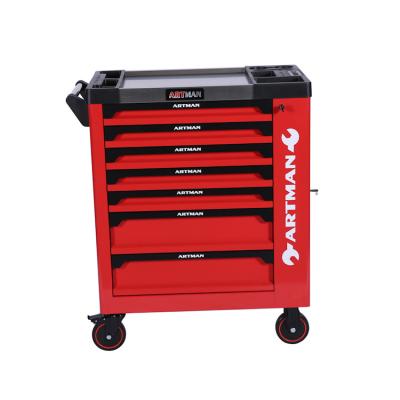 China 2020 Popular 7 Drawer Tool Cart With Side Door In Europe Market-1 CD-3307EDGE for sale