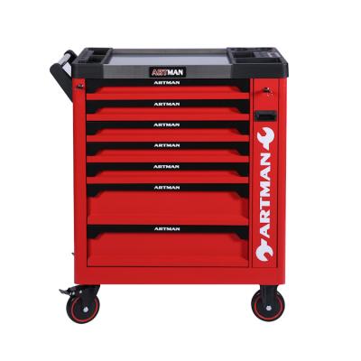 China 2020 Best Selling 7 Drawers Tool Trolley With Front Entry In Europe Market CD-3307PRO for sale