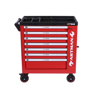 China 2021 Best Selling 7 Drawers Cheap Tool Cabinets With Side Door In Europe Market CD-3307SHORT for sale