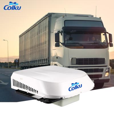 Cina 2022 New Design Auto Parts 12/24V Electric Truck Cabin Air Conditioner With DC Compressor For MAN Scania Volvo 1 Year Warranty 976*894*355mm in vendita