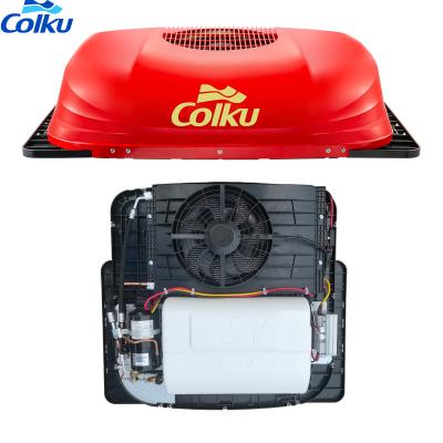 China 2022 Version 24v RV Camping Air Conditioner Camper Caravan Use For Parking Use Electricity Power 976*830*205mm for sale