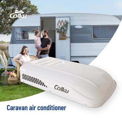 China 50mm factory wholesale price newest design 110V 230V roof top caravan air conditioner rv camping Te koop