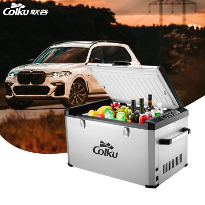 中国 Wholesale Price 12V 24V Mini RV Caravan Refrigerator Refrigeration Unit Portable Camping Use Colku Brand Sports Large Capacity 60L 販売のため