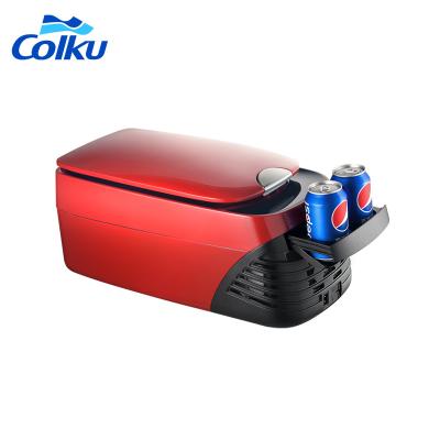 China New China-chic Colku 8L size car mini fridge with freezing and heating function portable car fridge freezers red color DC 12v 24v à venda