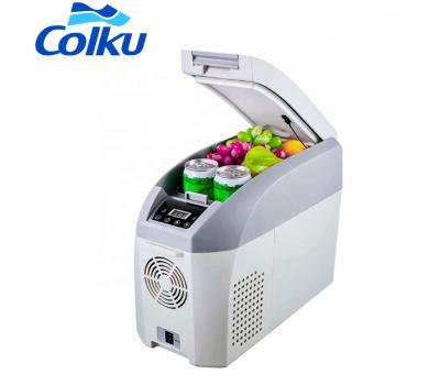 China China-chic New Design 12V 24V Mini Car Fridge Portable Fridge Freezer With DC Compressor 10L -18 Low Consumption Outdoor Using Quite à venda