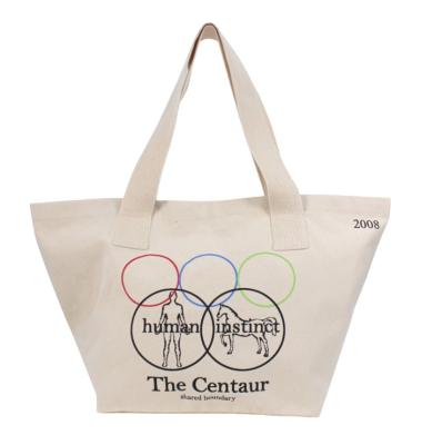 China Customized Empty Single Handled Muslin 12oz Logo Cotton Canvas Organic Tote Bag For Shopping for sale