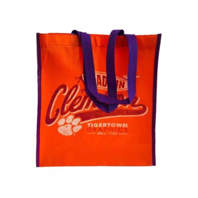 China Custom Logo Grocery Recycled Eco Handled Reusable Bag Nonwoven Nonwoven Laminated To Carry Shopping Bags for sale