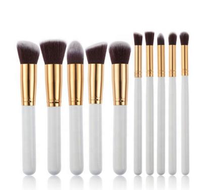 China Other 2021 Hot Sale Private Label Makeup Brushes Normal Size 10 Pieces Blush Powder Makeup Set Brush for sale