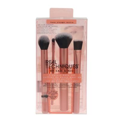 China 4PCS Flat Brush Makeup Brush Foundation Eyeshadow Powder Brushes with PVC Bag Set for sale