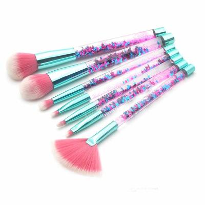 China Other Make Up Brush Set With Cosmetic Bag Glitter Makeup Brush Set Eco Friendly Travel Set for sale