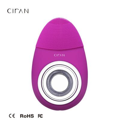 China New OEM Silicon Anti-Puffiness Multifunctional Face Lift Massager Facial Cleansing Brush for sale