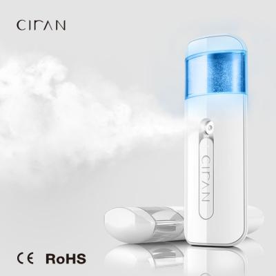 China Cool Facial Skin Steamer Moisturizer CIRAN Rechargeable Nano Mist Spray for sale