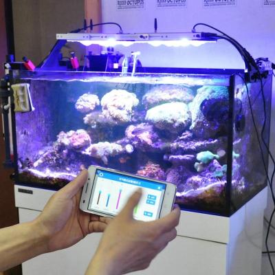 China The Most Popular CTLite APP Control G4 150W WiFi Aquarium Tank LED Marine Aquarium Light Fixture for Coral Reef for sale