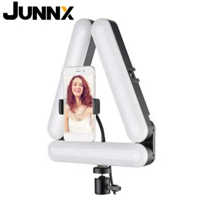 China Mini Junnx V8 Photo Studio Fill Light USB LED Light Kit Photography Lighting 3200K-5600K Visual Adjustable Brightness for sale