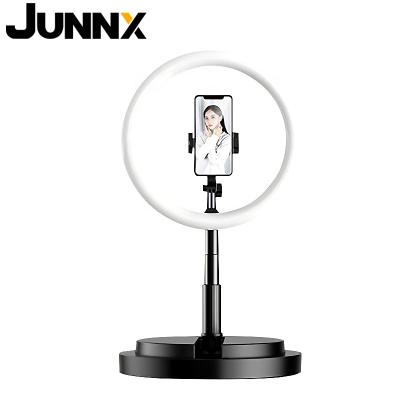 China Mini Junnx R10-N 12inch Led Desk Light With Stand Conference Sufficiency Photographic Light For Computer Webcam Photo Studio Accessories for sale