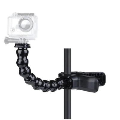 China Junnx Flex Clamp Mount Adjustable Neck Jaws For GoPro Hero YI 4K SJCAM Universal Action Camera Accessories Jaws Clamp for sale