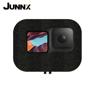 China Protect Action Cameras Junnx For GoPro Hero 9 Windshield Wind Foam Cover Black Noise Reduction Windproof Case For Vanish Pro 9 Accessories for sale