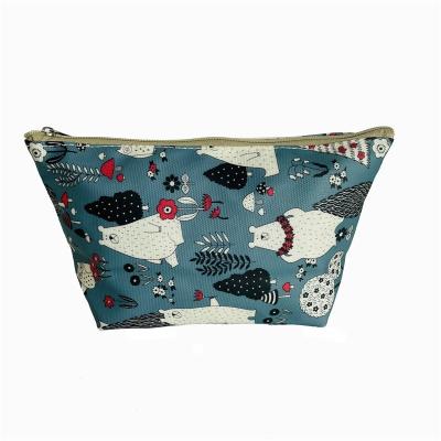 China Yuhong Travel Make Uo Organizer Fashion Printed Large Capacity Waterproof Cosmetic Bag Portable Waterproof Toiletry Bag for sale