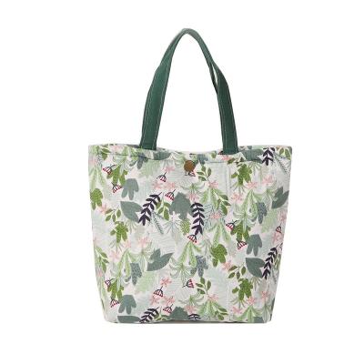 China Korean Handled Shopping Bag Bady Travel Diaper Tote Bag Lady's Mother Handle Bag Portable Yuhong Custom Polyester Printing Flowers for sale