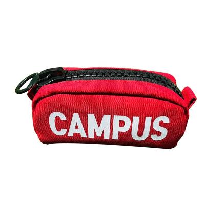 China Schools & Yuhong Customized Canvas Pencilcase Hotsell Large Capacity Red Pencil Bag Zipper School Student Fashion Stationery Box for sale