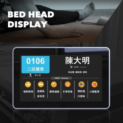 China OEM Bespoke API Development Custom Interface HD Screen Hospital Ward Real Time Information Display Auto Update Bed Head Display Customized for sale