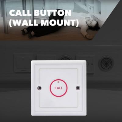 China Call System OEM ABS Waterproof Stand Alone Button Wall Mount Alarm System Convenient Radio Saving Long Range Instant Call Device for sale