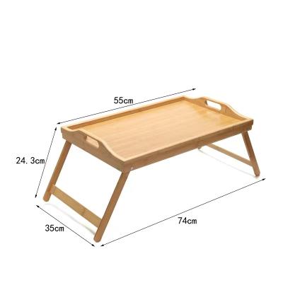 China Viable cheap price foldable bamboo tray table with tray for sofa bed consumption for sale