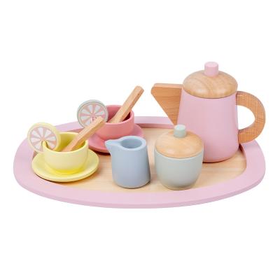 China Kids Gift Wooden Teapot Set Toys Education DIY Role Play Learning Games Gifts For Kids Children for sale