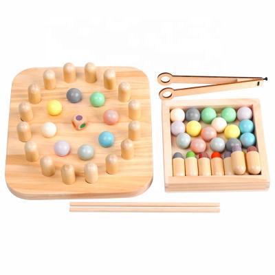 China Early Education Wooden Education Learning Memory Chess Game Set Imaginative Brain Or Special Kids Children Adults for sale