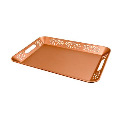 China Chinese Style Europe Type Promotion Handles Iron Customize Rolling Tray for sale