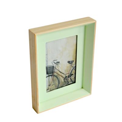 China Custom Style Europe OEM / ODM Type Different Sizes Fit MDF Vintage Picture Frame Deep Wood Picture Shade Box Frame for sale