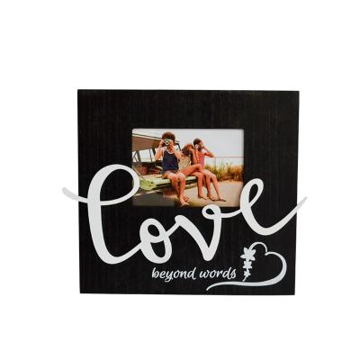 China Europe Type Customer-Friendly Style Wall Hanging Sublimation Picture Wooden Photo Frame With Writing for sale