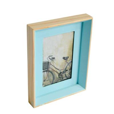 China Shadowbox Style Europe Type Simple Small Solid Baby Gift MOQ 500 Pieces Bulk Picture Frames for sale