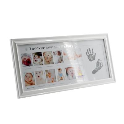 China Europe type white style new style baby picture my first year 12 months photo frame for sale