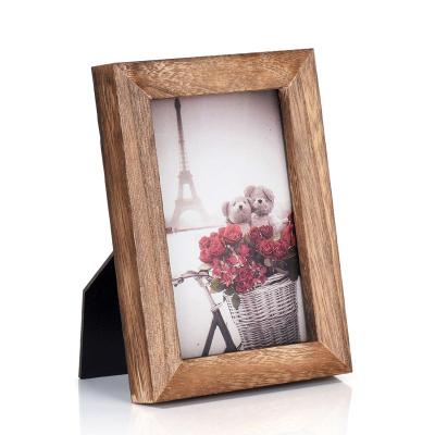 China Europe type custom rustic antique style sale price package solid wood shape vintage photo frames for sale