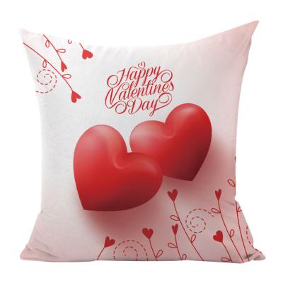 China 45*45cm love letter pattern cotton tile car cushion cover Sofa Decorative Pillowcase home textile anti-static canvas cojin funda for sale