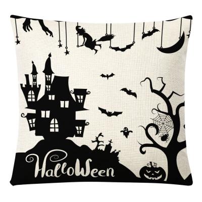 China Halloween Anti-Static Cushion Cover 45x45 Sofa Cushions Nordic Decorative Throw Pillows Home Decor Polyester Pillow Covers for sale