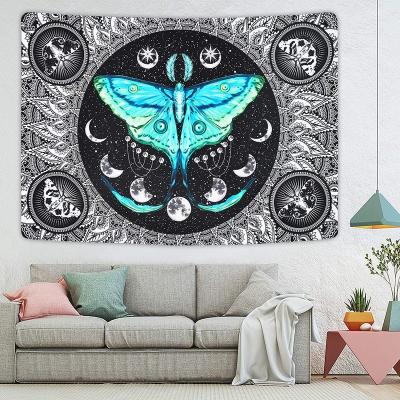 China Psychedelic Nordic Minimalist Cloth Background Wallcovering Home Decoration Wall Blanket Bedroom Hanging Wall Hanging for sale