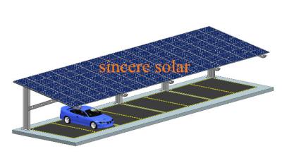 China Single Rows Cantilever beam Solar Carport Mounting System for sale