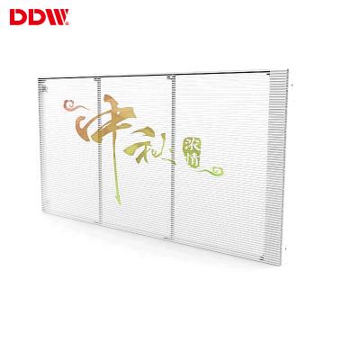 China Transparent Led Display Display Building Outdoor Transparent Led Curtain Led Display Led Media Facade for sale