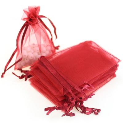 China CANDY Organza Candy Bags Jewelry Favor Pouch Wedding Reusable Grocery Mesh Produce Bags Drawstring Eco Gift Packaging Bag for sale