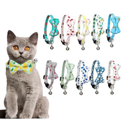 China Viable Wholesale Custom Personalized Adjustable Dog Collar And Dog Leash Set With Bow Tie for sale