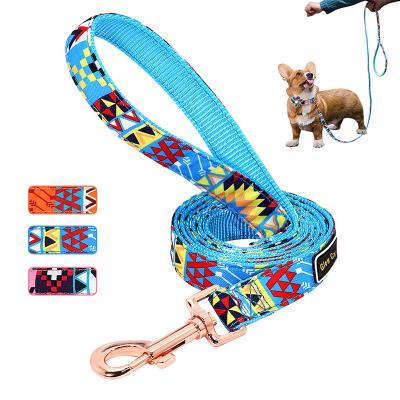 China Advance Viable Luxury Colored Nylon Dog Training Leash Rope Pet Peaktoppets Hands Free Leash for sale